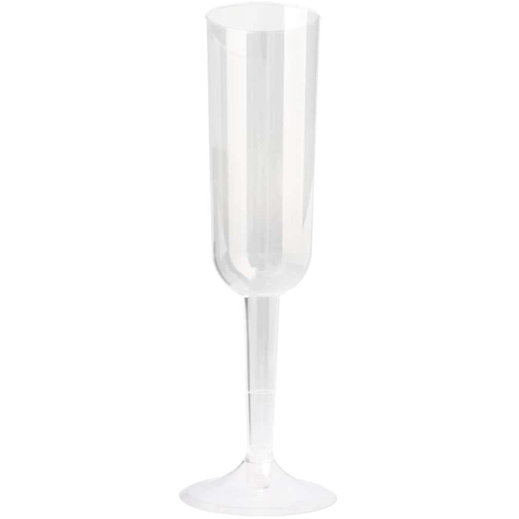 Plastic Champagne Flutes 7oz, 4ct, Premier Stylz Brand Clear 