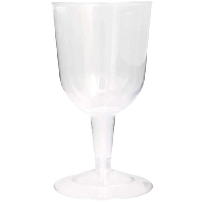 Premier Stylz Brand Clear Plastic Wine Glasses 5.5oz, 8ct 