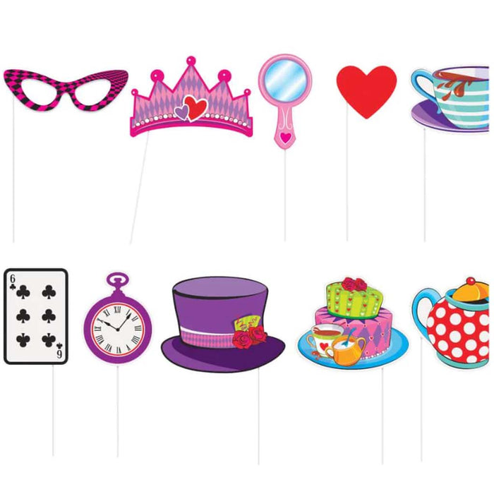 Photo Booth Props 10ct, Tea Party 