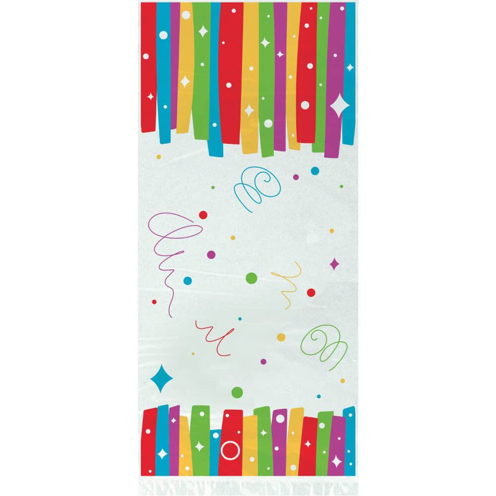 Cellophane Bags 20ct, Rainbow Ribbons Birthday 