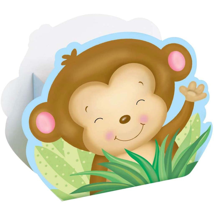 Favor Boxes 8ct, Boy Monkey Baby Shower 