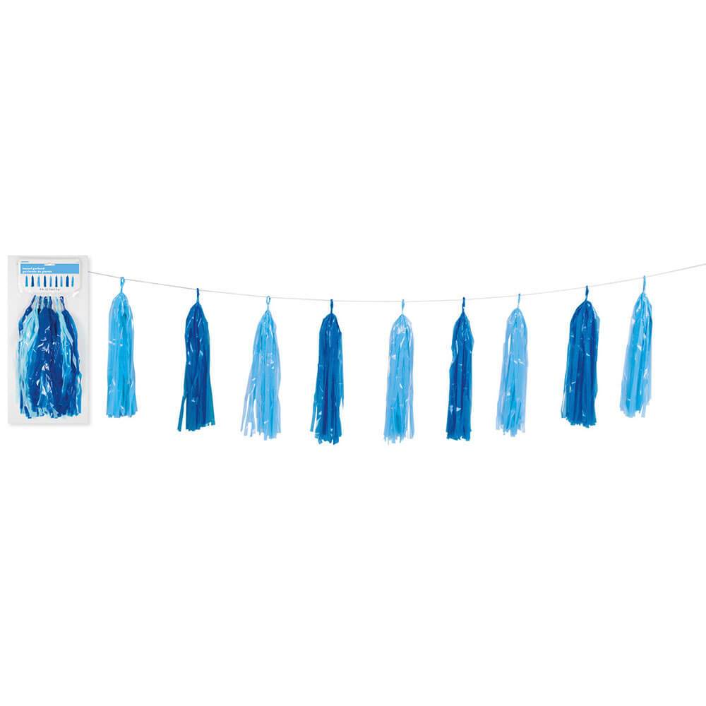 Tassel Garland 9ft, Blue 