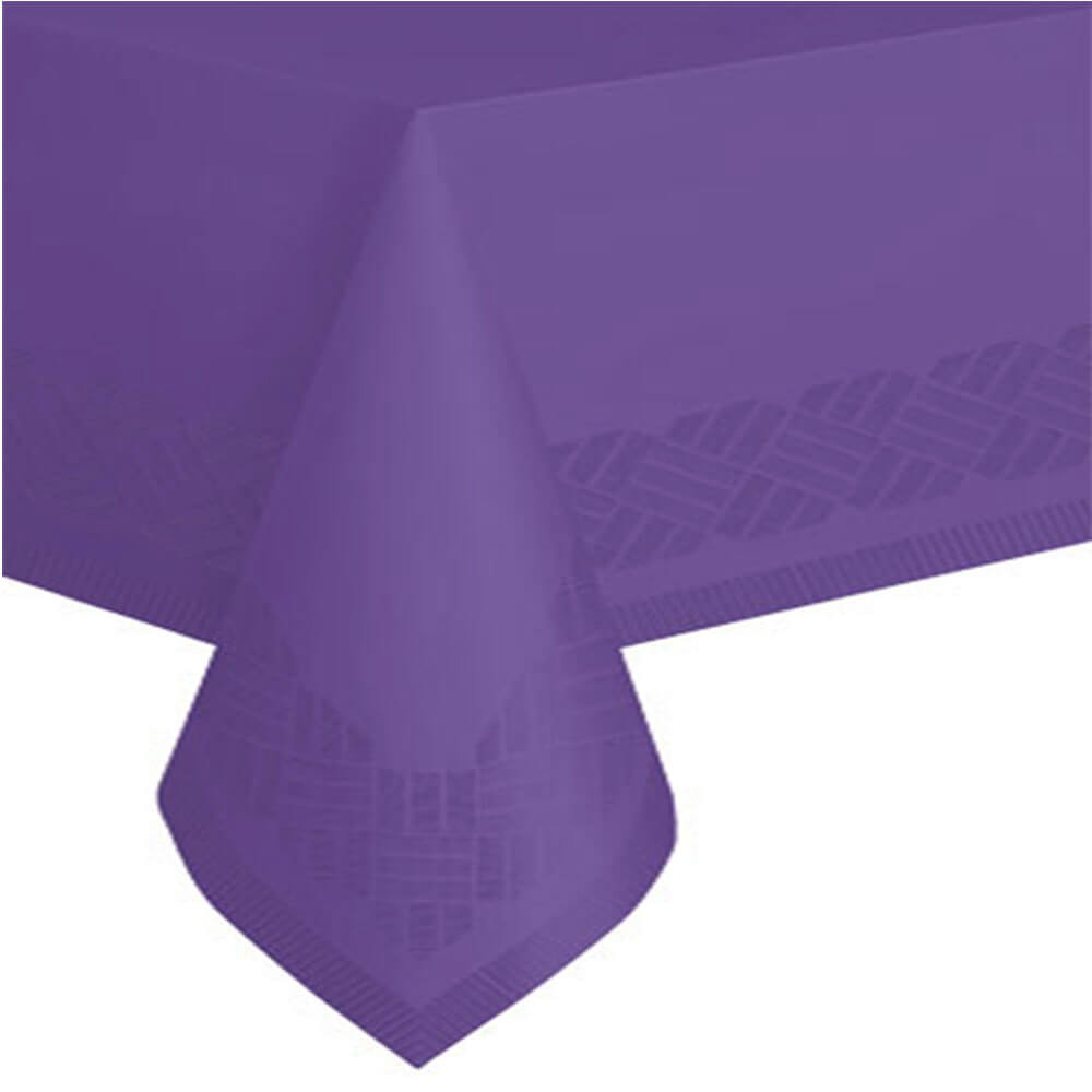 Rectangular Tablecover 54in x 108in, Paper-Poly Deep Purple Solid 