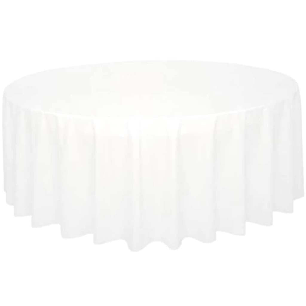 Round Table Cover 84in Clear 