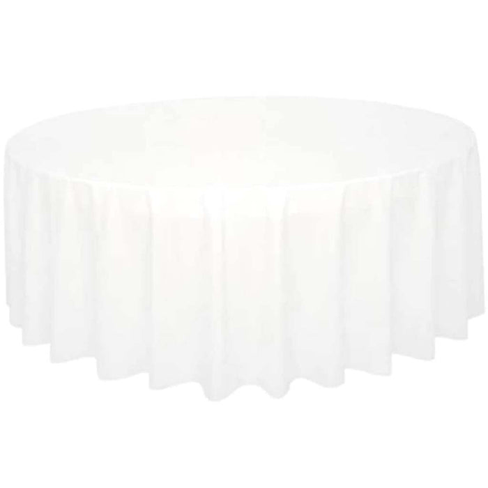 Round Table Cover 84in Clear 