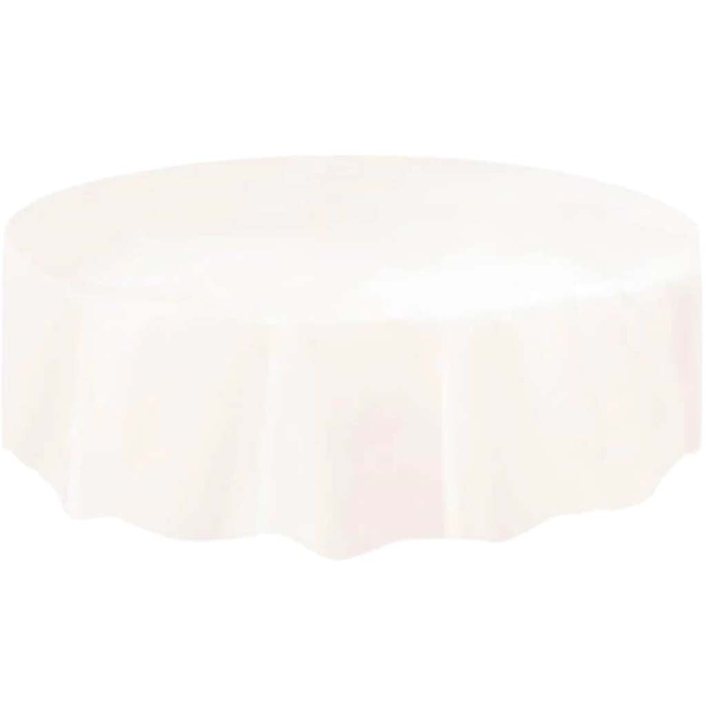 Round Table Cover 84in Ivory 