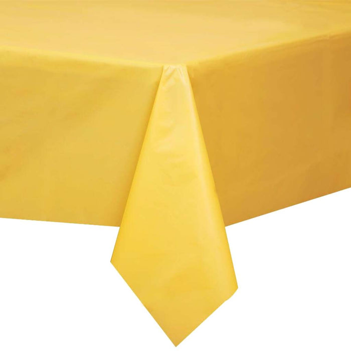 Rectangular Tablecover 54in x 108in, Sunflower Yellow Solid 
