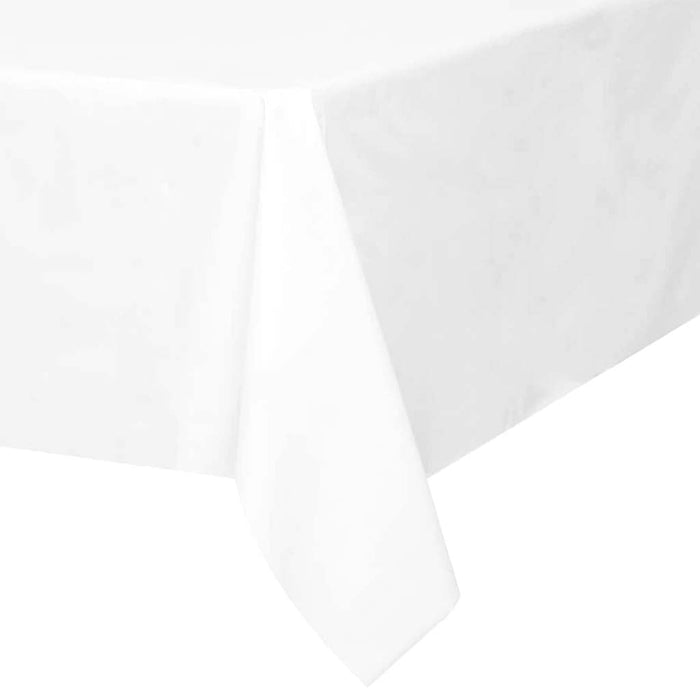 Rectangular Tablecover 54in x 108in, White Solid 