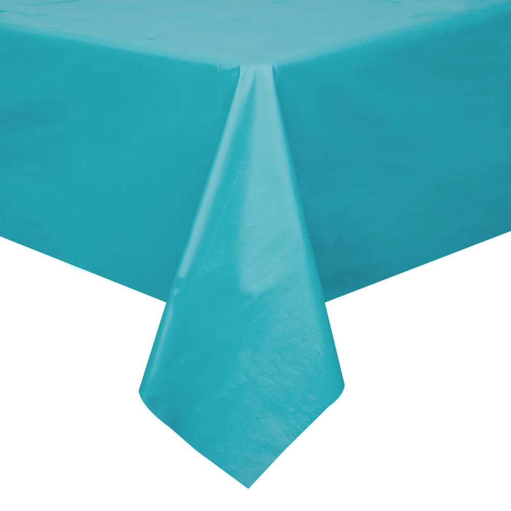 Rectangular Tablecover 54in x 108in, Caribbean Teal Solid 