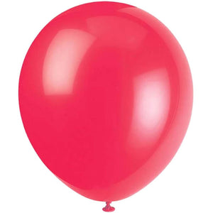 Latex Balloon 12in, Ruby Red 