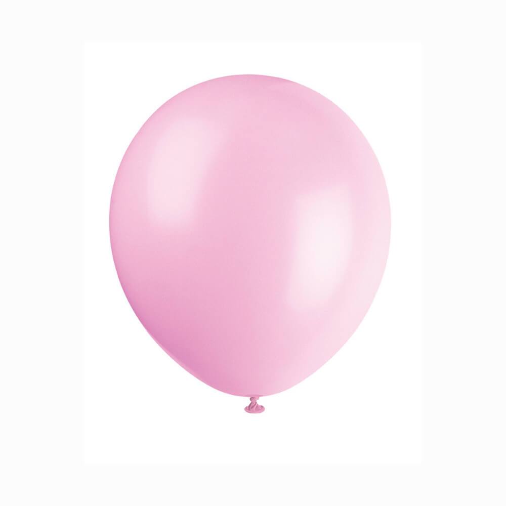 Latex Balloon 12in, Petal Pink 