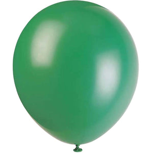Latex Balloon 12in, Forest Green 