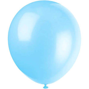 Latex Balloon 12in, Baby Blue 