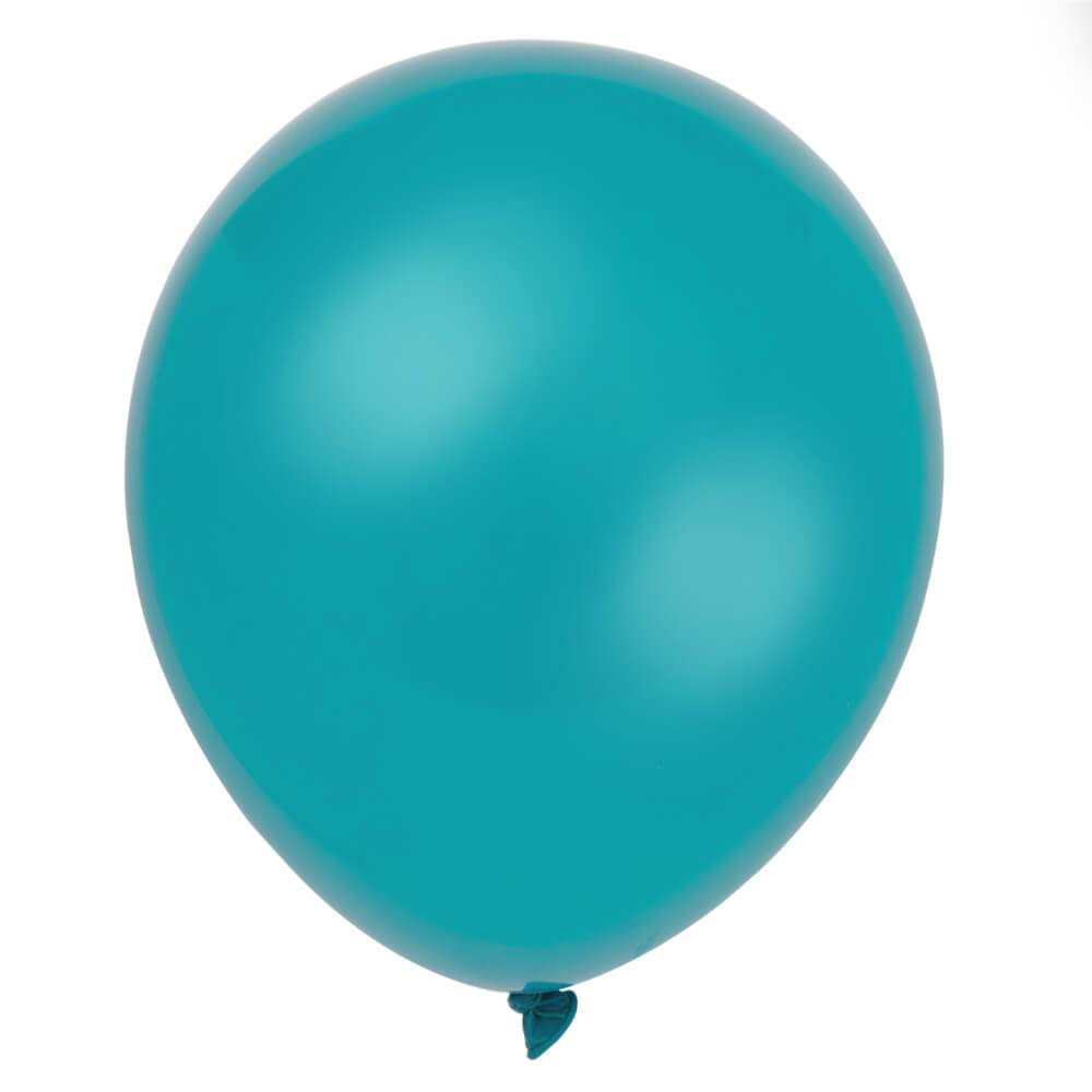 Latex Balloon 12in, Teal Pearlized 