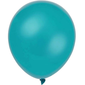 Latex Balloon 12in, Teal Pearlized 