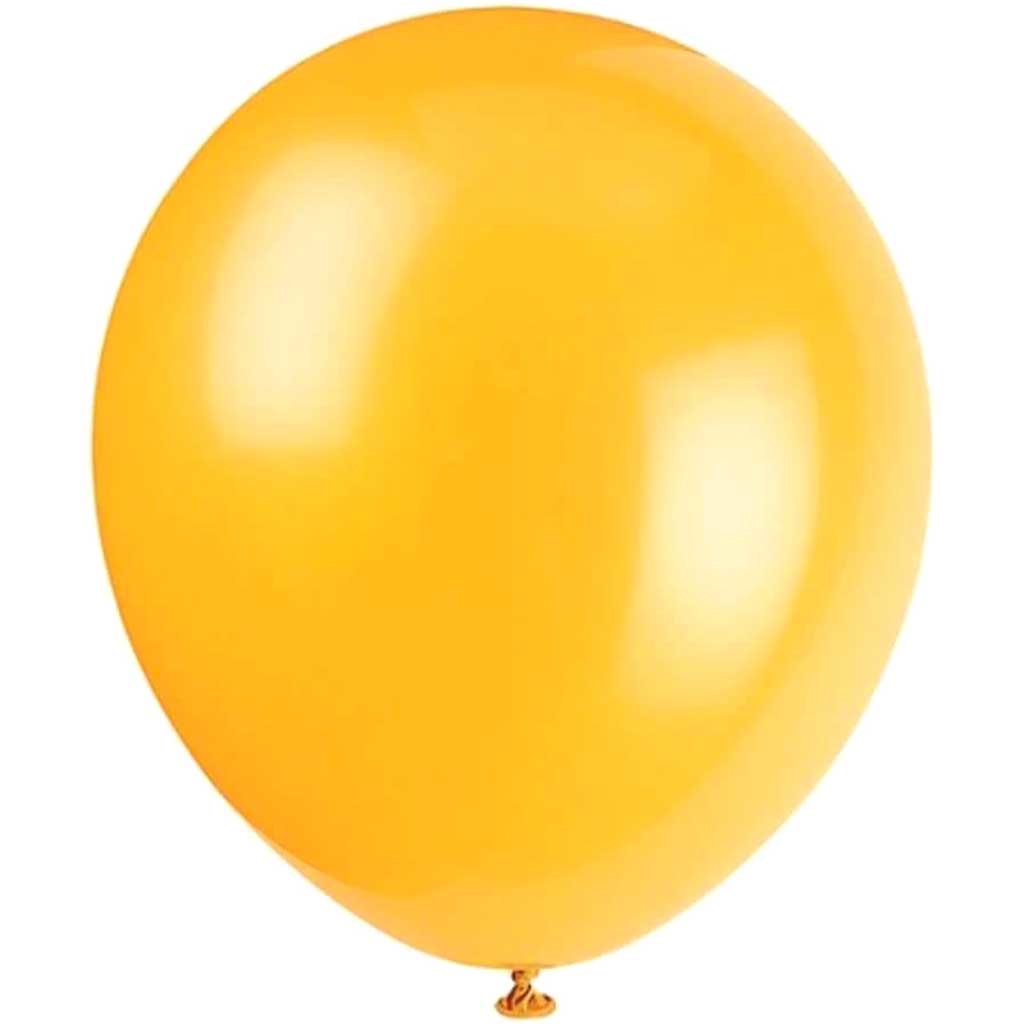 Latex Balloons 12in, Yellow 