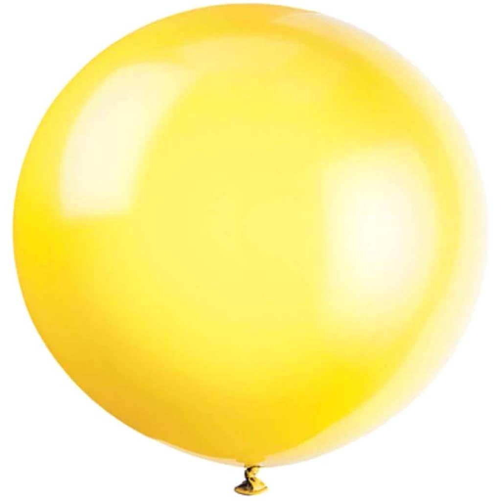 Lemon Yellow Premium Latex Balloons 36in 