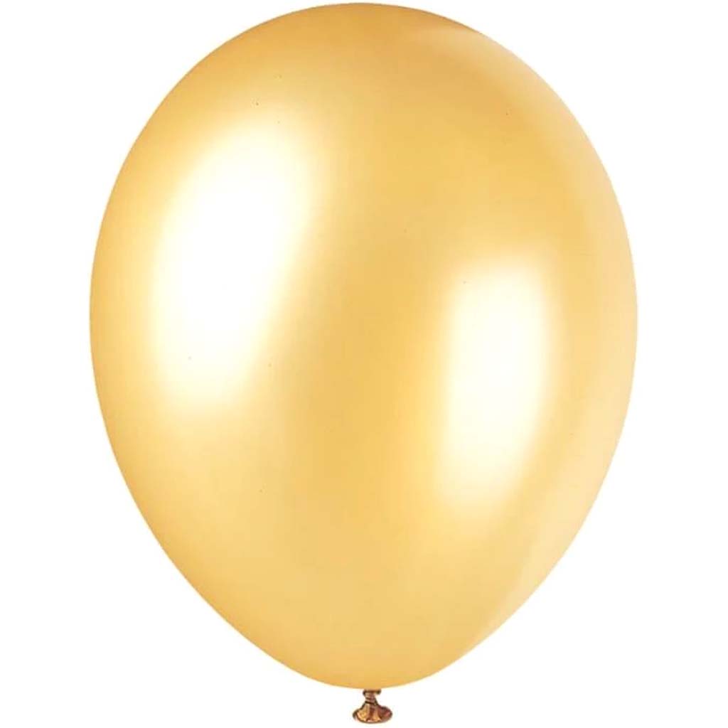 Latex Balloon 12in, Champagne Gold Pearlized 