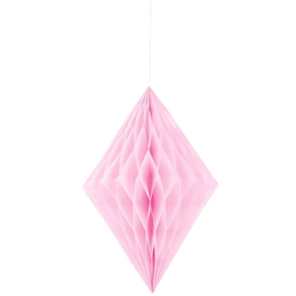 Tissue Paper Decoration 14in, Lovely Pink Diamond 