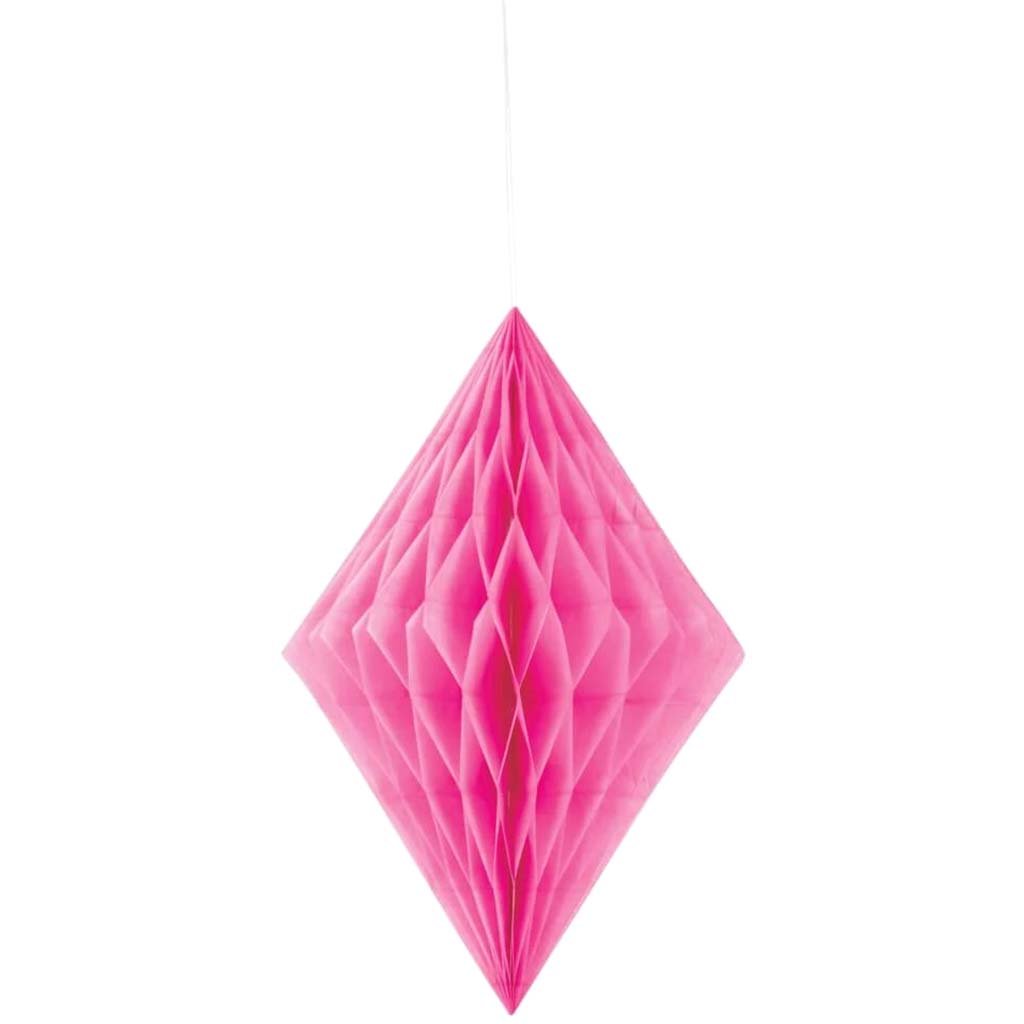 Tissue Paper Decoration 14in, Hot Pink Diamond 