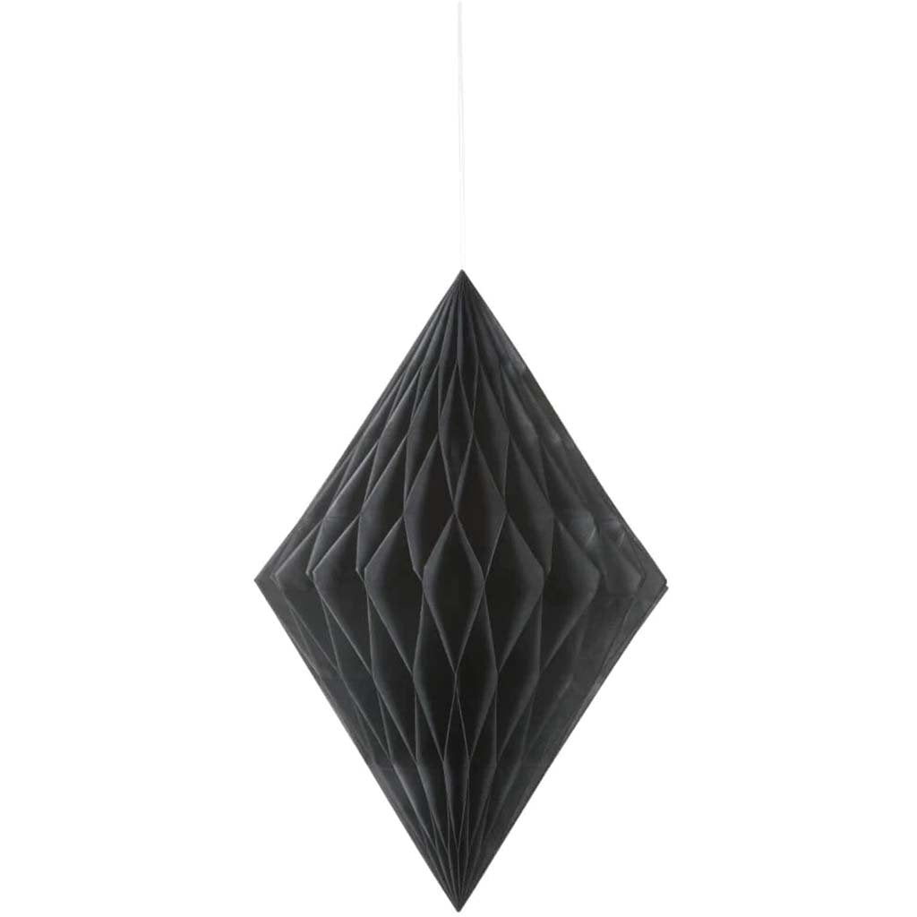 Tissue Paper Decoration 14in, Black Diamond 