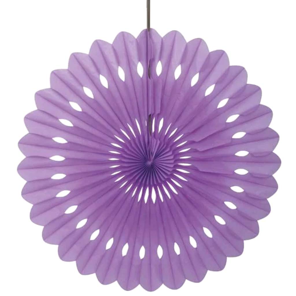 Tissue Paper Fans 16in, Pretty Purple 