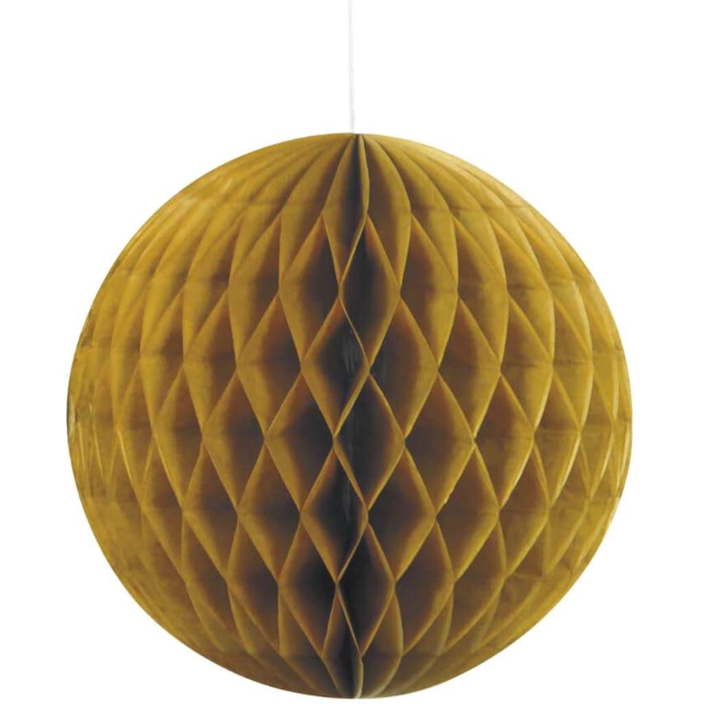 Honeycomb Ball 8in, Gold 