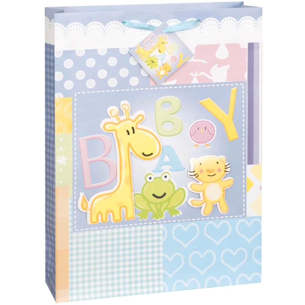 Gift Bag Jumbo, Baby Animals Cutout 