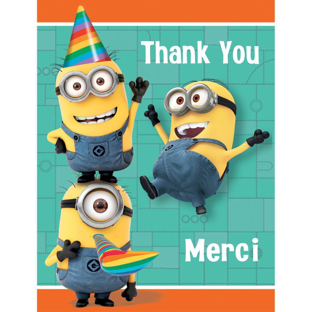 Thank You Notes 8ct, Despicable Me 