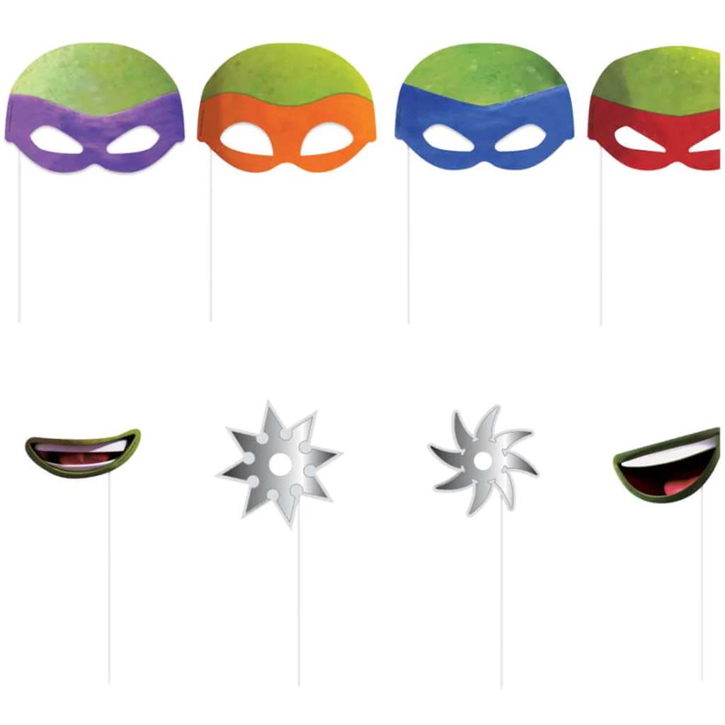 Photo Booth Props 8ct, Teenage Mutant Ninja Turtles 