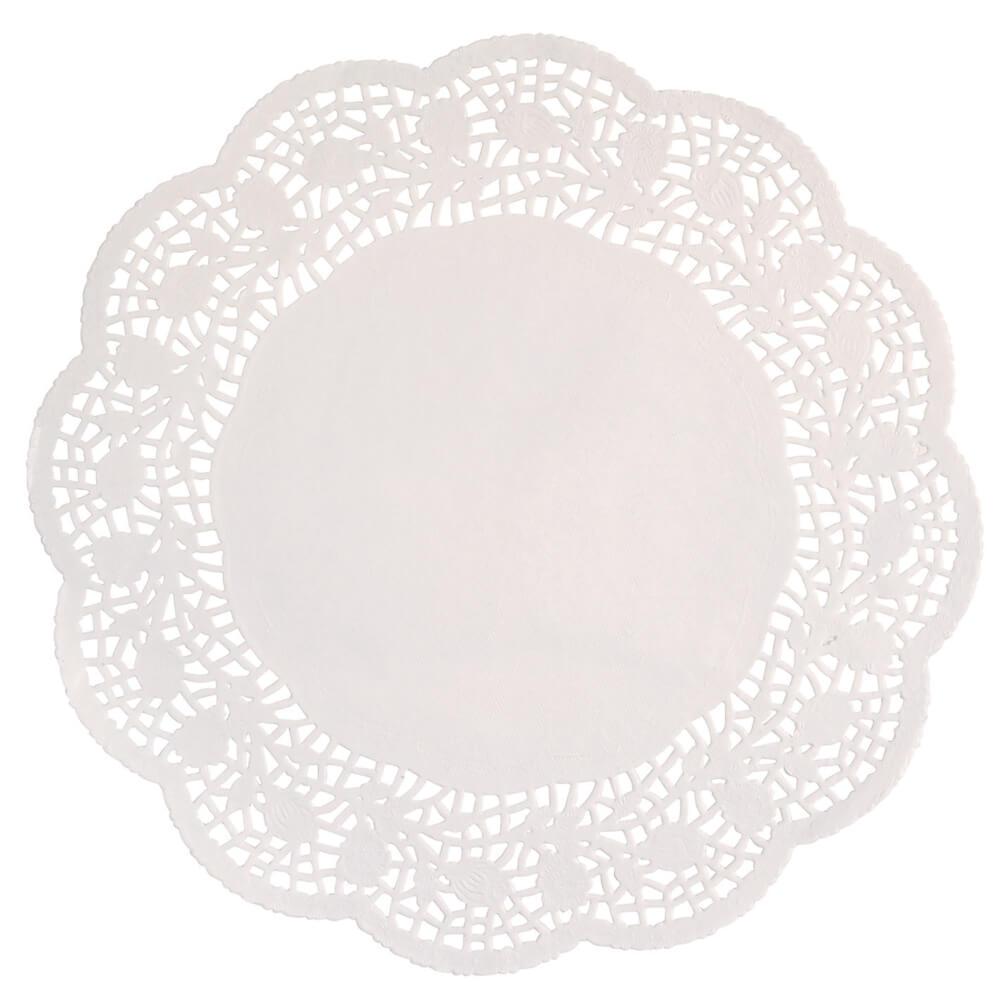 Doilies 4.5in 48ct, White 