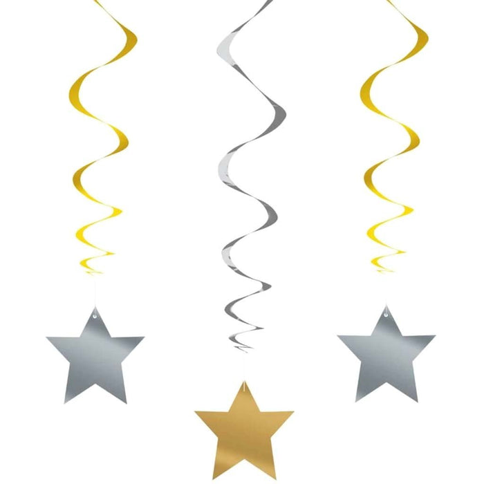 Swirls 26in 3ct Multicolor Star 