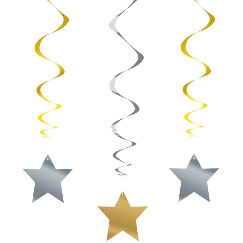 Swirls 26in 3ct Multicolor Star 