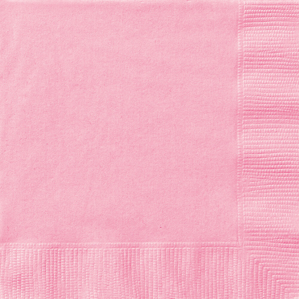 Lovely Pink Solid Beverage Napkins, 20ct 