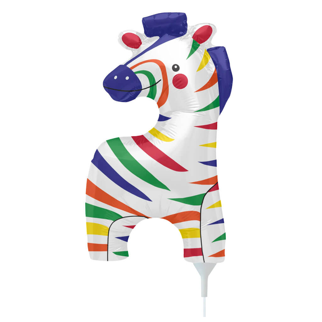 Wee Zebra Packaged Foil Balloon 14in