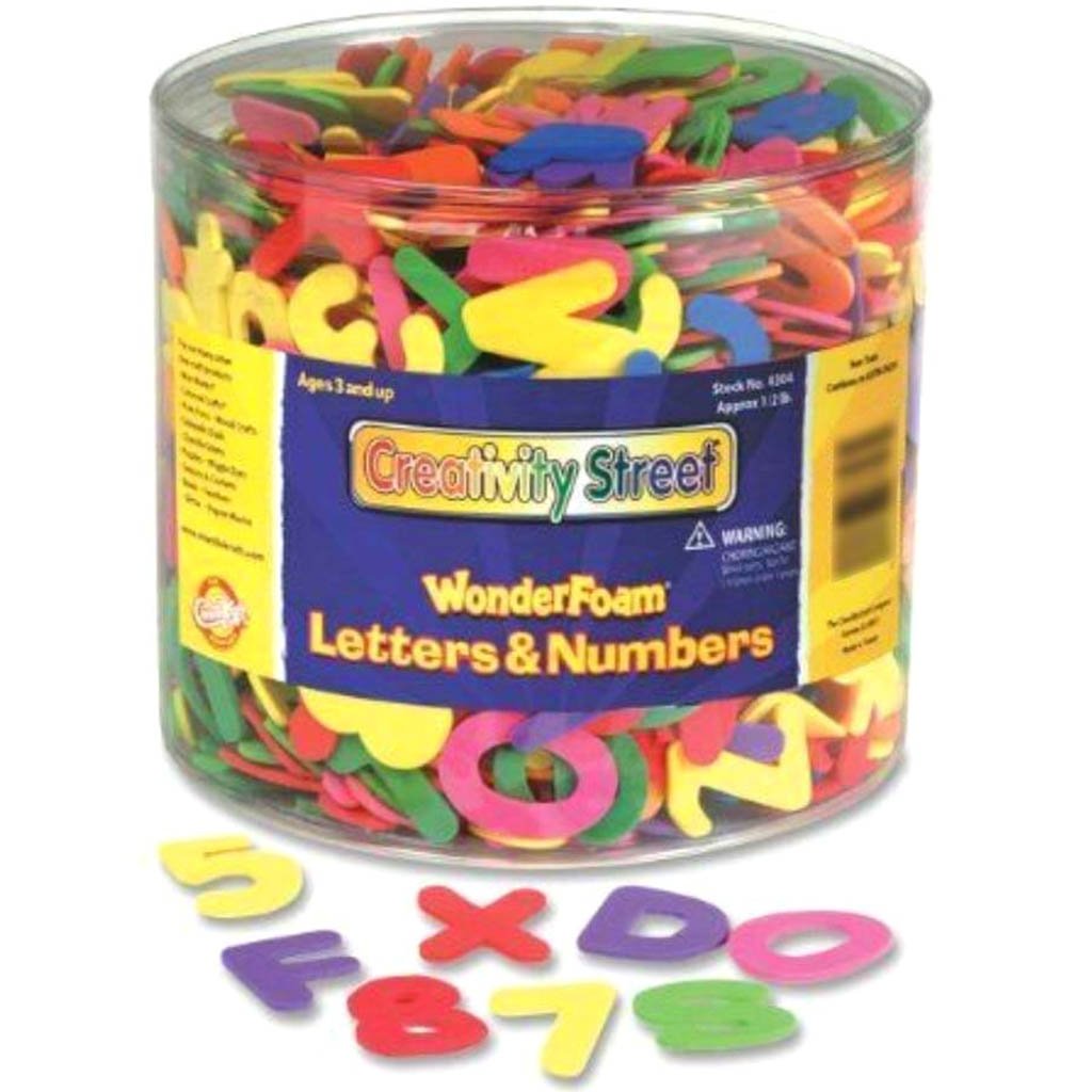 Creativity Street Wonderfoam Craft Tub Letters &amp; Numbers