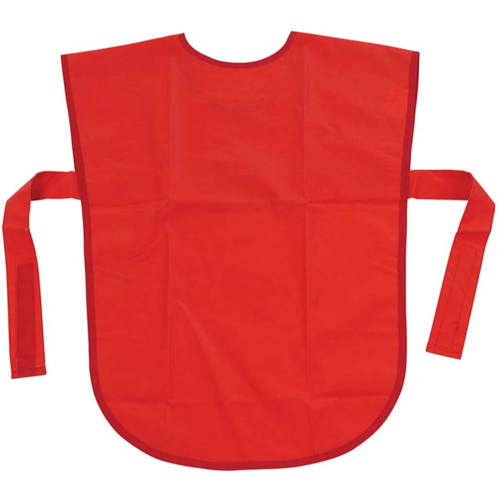 Vinyl Primary Art Smock 22in x 16in Red