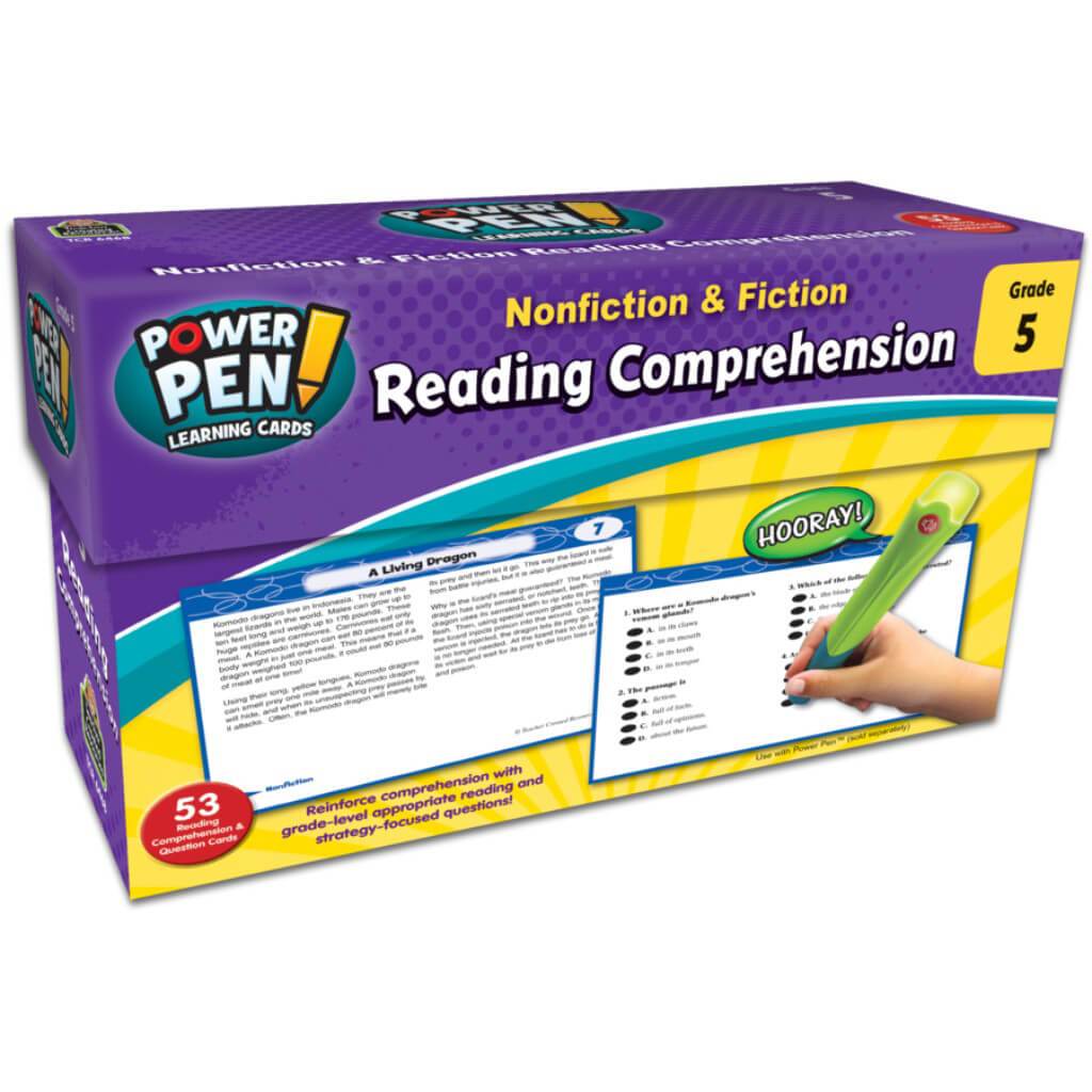 Power Pen Learning Cards Reading Comprehension Grade 5 