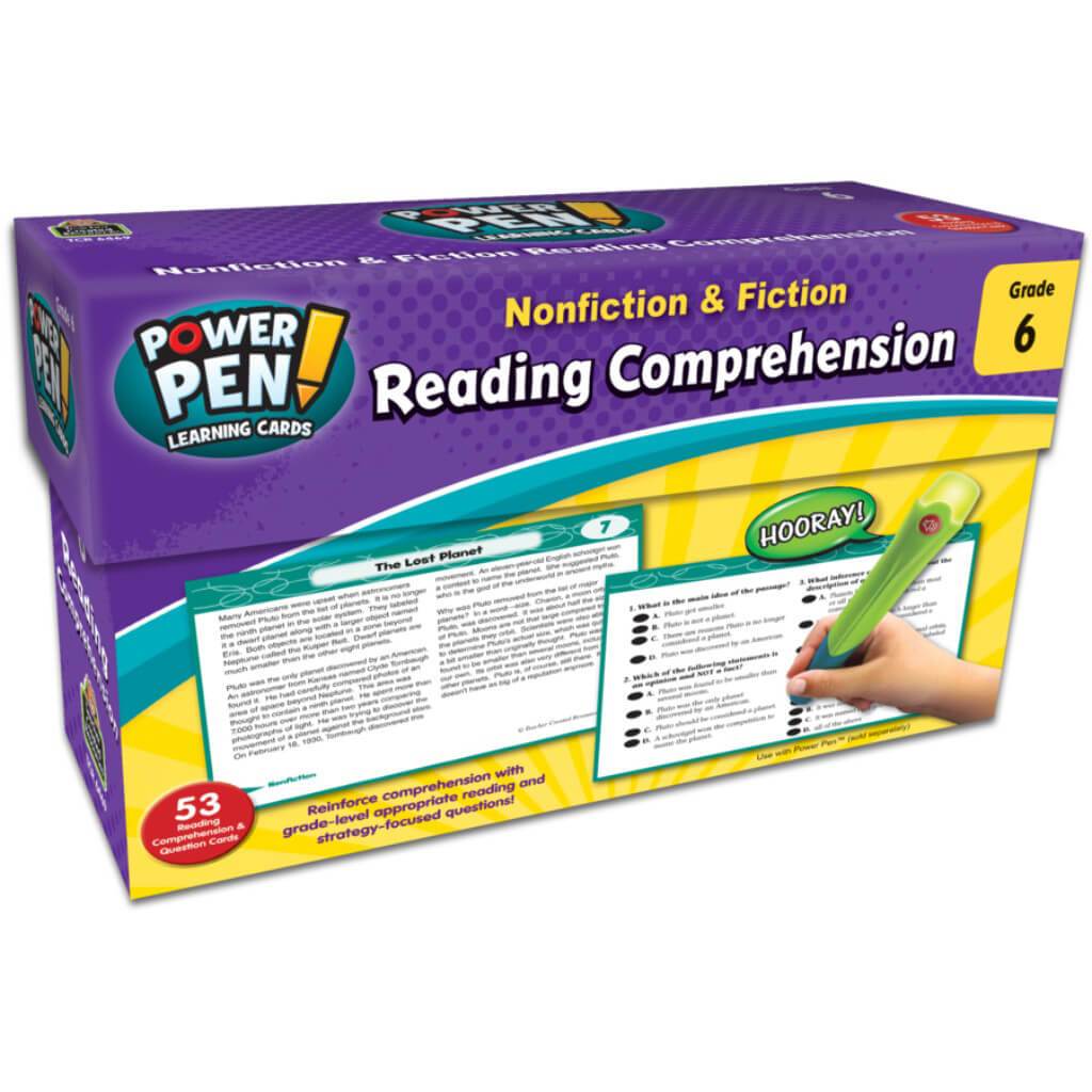 Power Pen Learning Cards Reading Comprehension Grade 6 