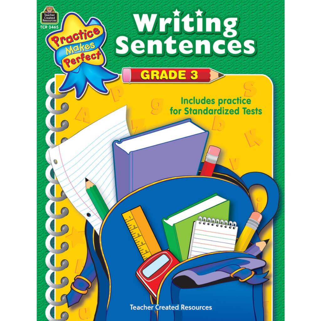 Writing Sentences Book Grade 3 