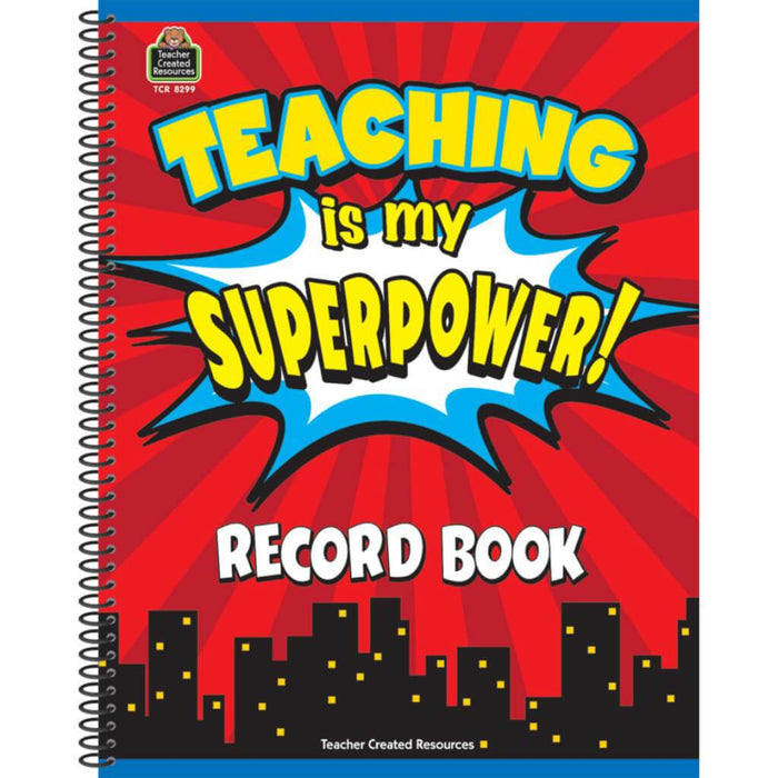 Teaching Is My Superpower Record Book 