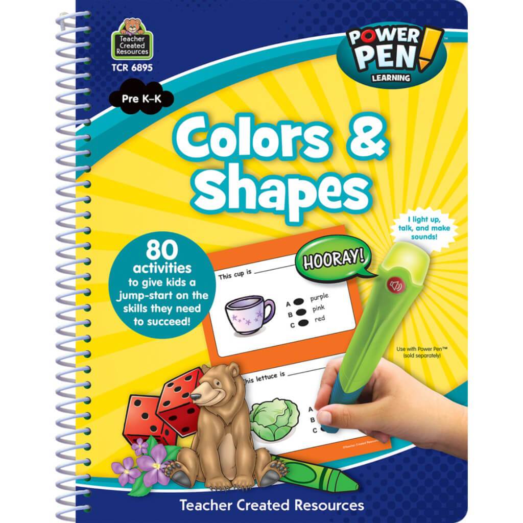 Power Pen Shapes And Colors Learning Book Prek.-K 