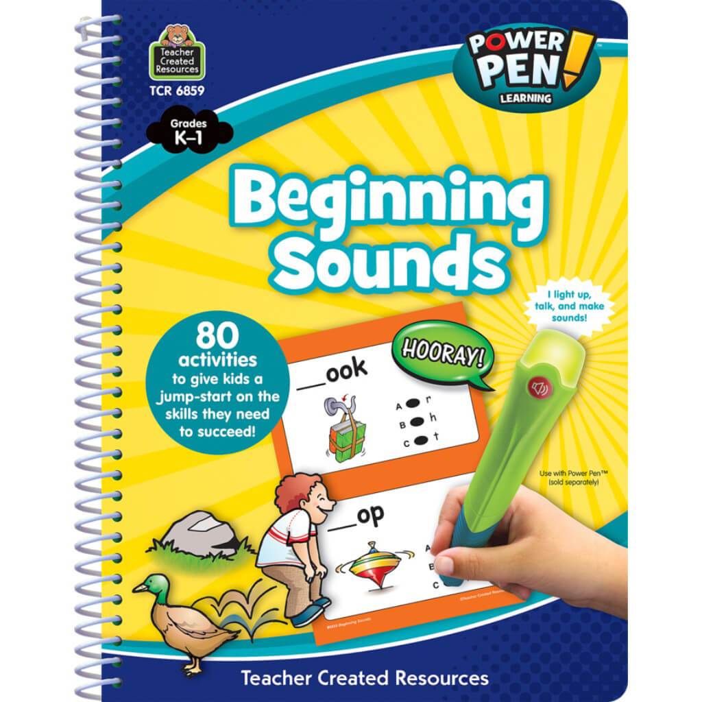 Power Pen Beginning Sounds Learning Book Grade. K-1 