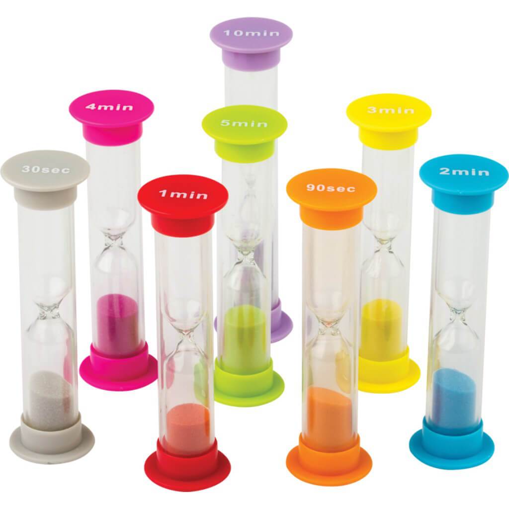 Small Sand Timers Combo 8Pk 