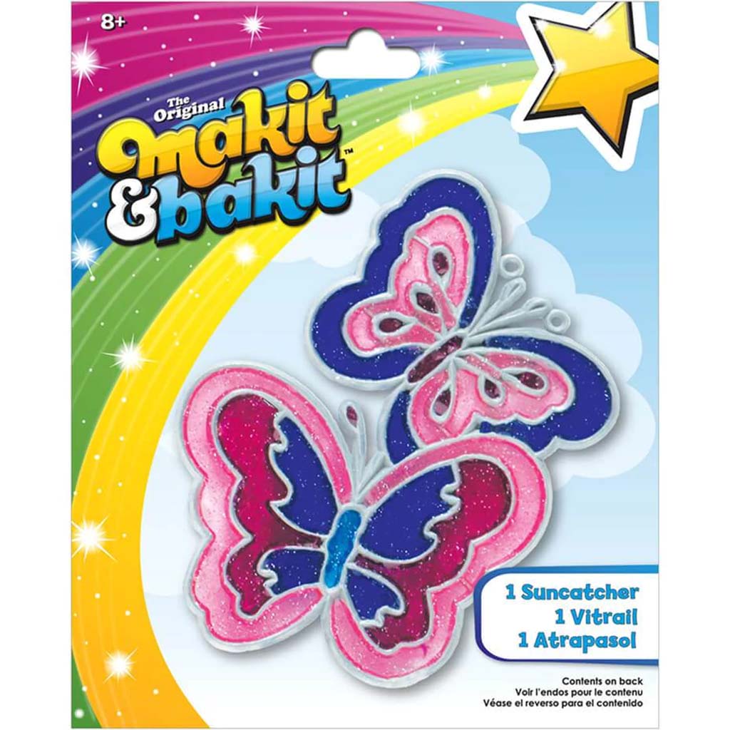 Makit &amp; Bakit Glitter Butterflies Suncatcher