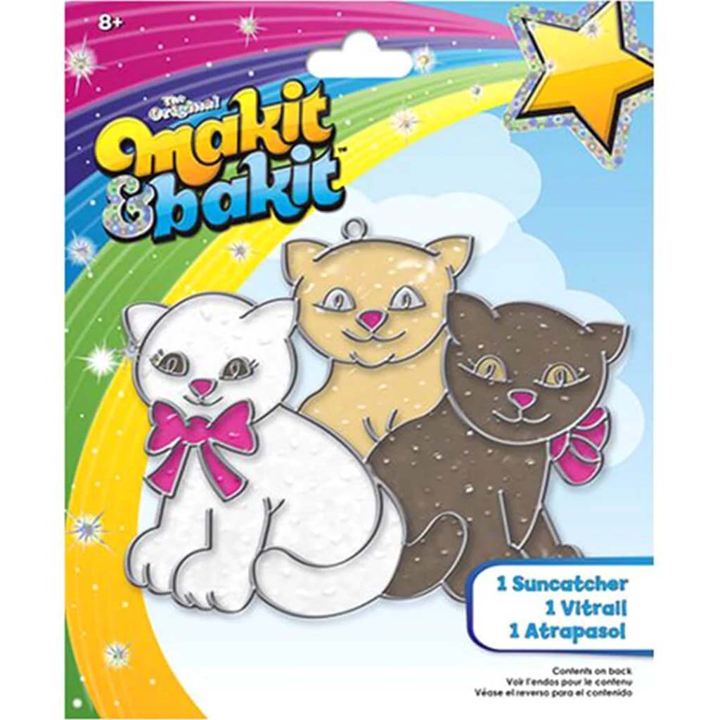 Makit &amp; Bakit Glitter Suncatcher Kittens