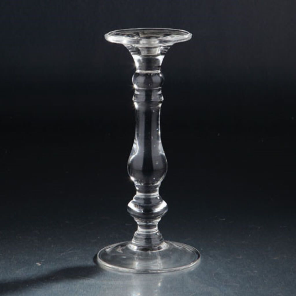 Candleholder H:9.5" D:4.5" Clear 