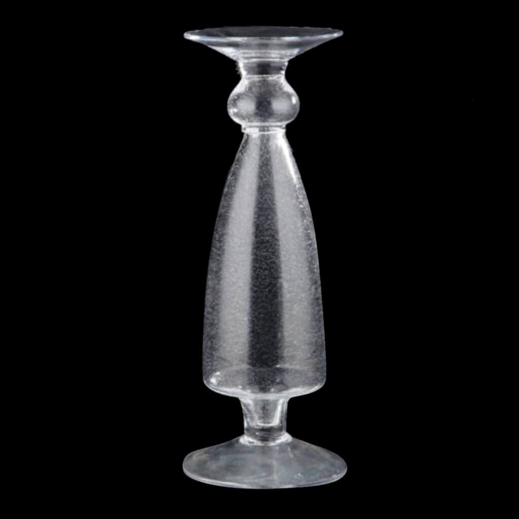 CANDLEHOLDER H:16.5" D:5.5" CLEAR 