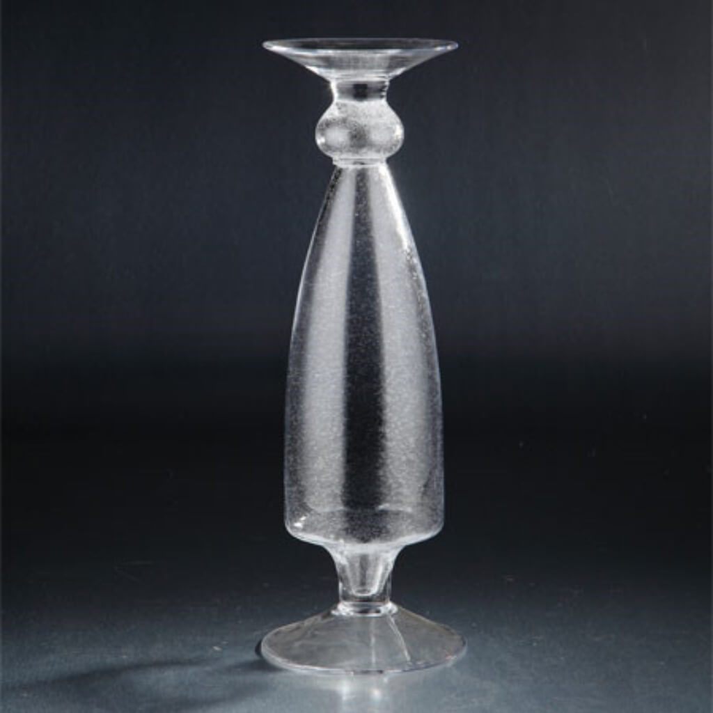 Candleholder H:14.5" D:5.5" Clear 