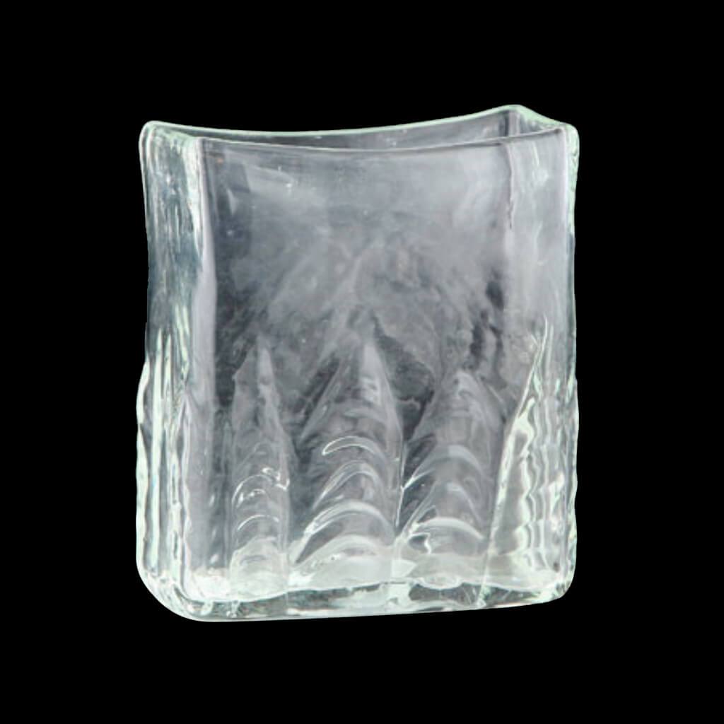 VASE L:7.5"W:3.5"H:8.5" CLEAR 